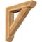 Ekena Millwork Traditional Slat Rough Sawn Bracket w/ Offset Brace, Western Red Cedar, 8"W x 38"D x 38"H BKT0806X38X38TRA06RWR - alternate 1